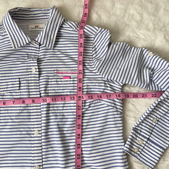 Vineyard Vines Striped Button-Down Size 0 - Picture 5 of 5
